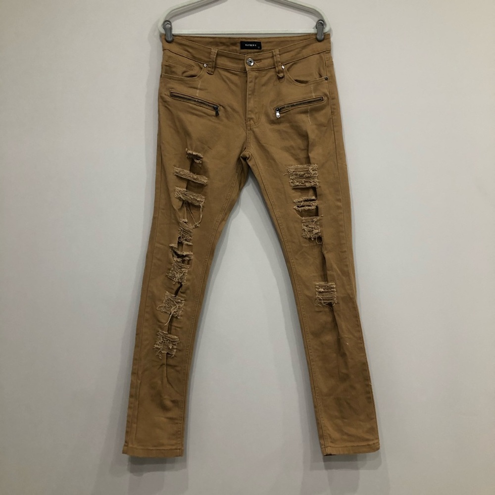 Kayden K slim distressed jeans